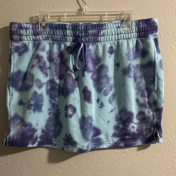 PINK Victoria's Secret Blue and Purple Midi Skirt - Picture 1 of 4